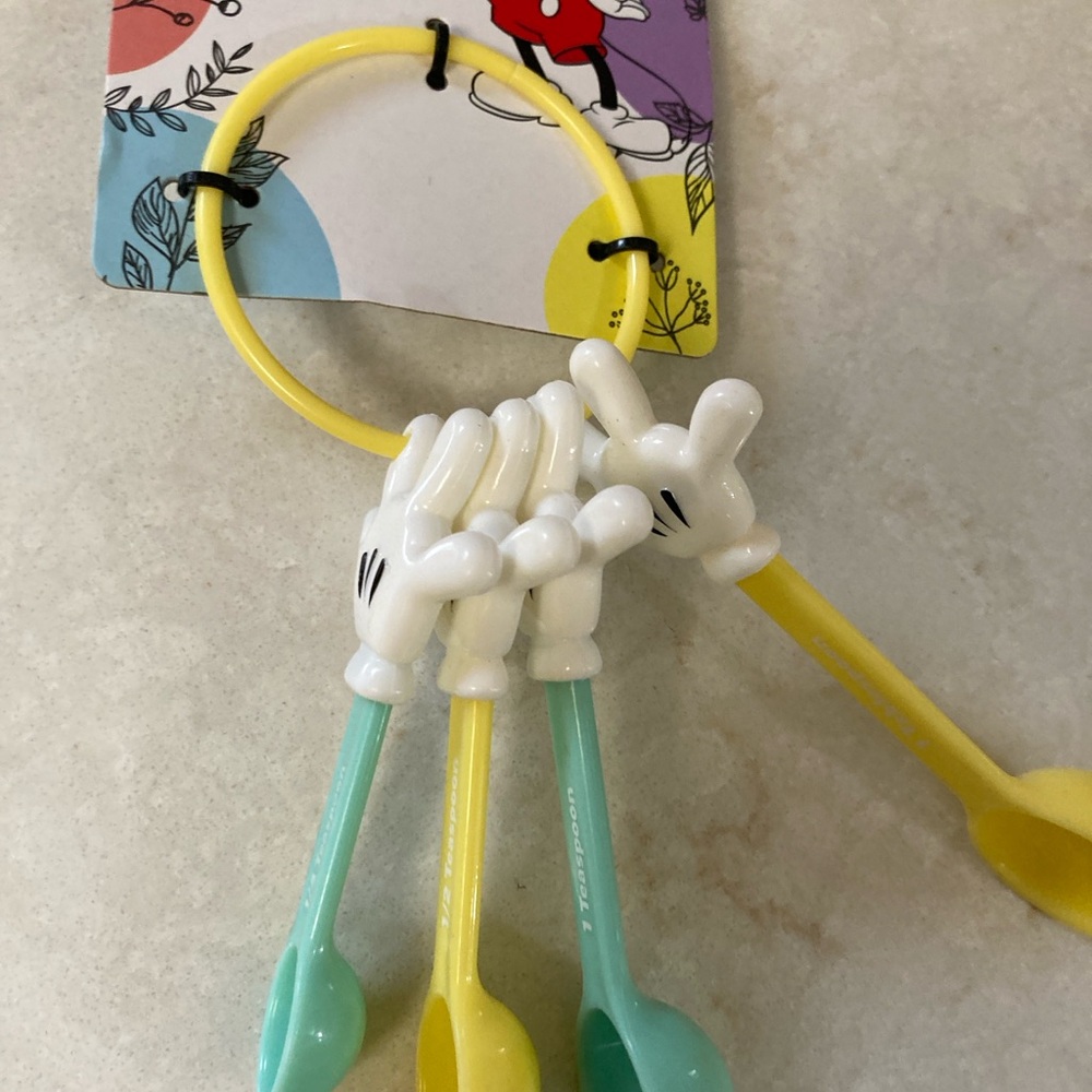 Disney Mickey Mouse Coasters - ceramic with Mickey measuring spoons - Picture 4 of 7